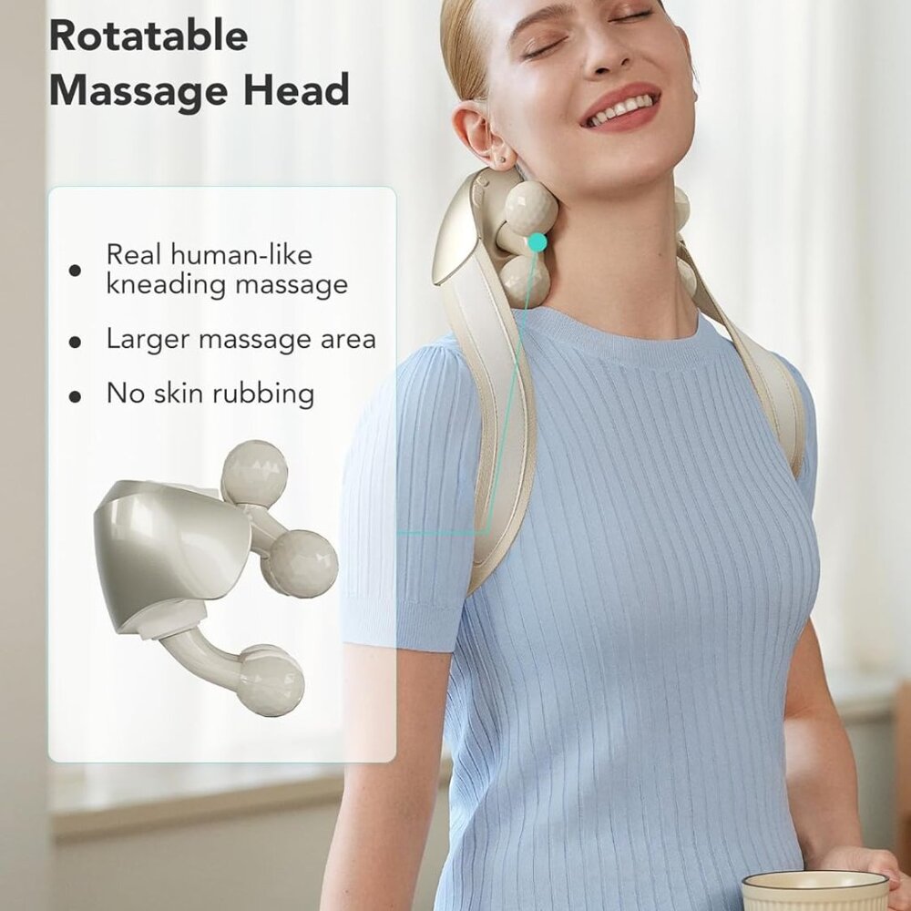 SKG Shiatsu Neck Shoulder Massager with Heat Pain Relief Deep Tissue H7 Ultra - Picture 3 of 9